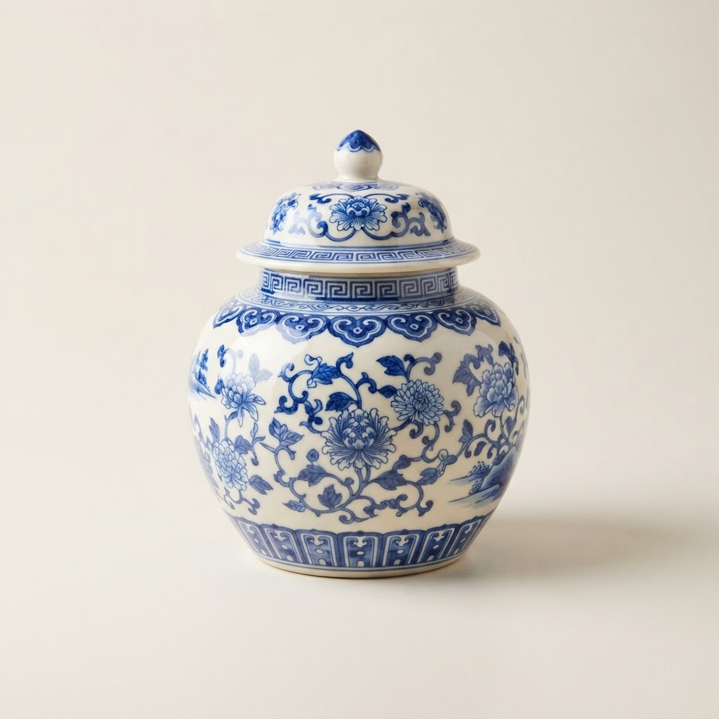 Hũ gốm trang trí có nắp